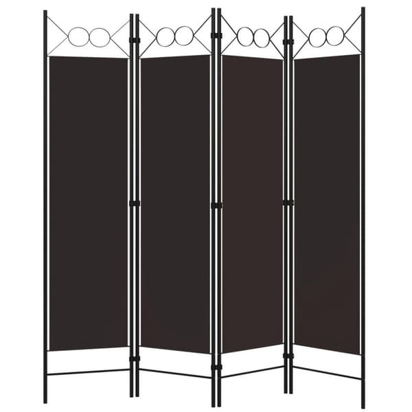 vidaXL 4-panels rumdeler 160x180 cm brun