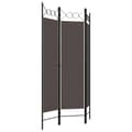 Miniatyrbillede 3 af 6: vidaXL 3-panels rumdeler 120x180 cm antracitgrå