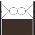 Miniatyrbillede 5 af 6: vidaXL 6-panels rumdeler 240x180 cm brun