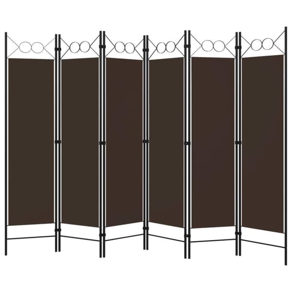 vidaXL 6-panels rumdeler 240x180 cm brun