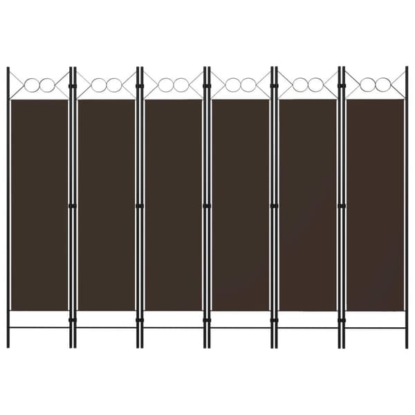 vidaXL 6-panels rumdeler 240x180 cm brun