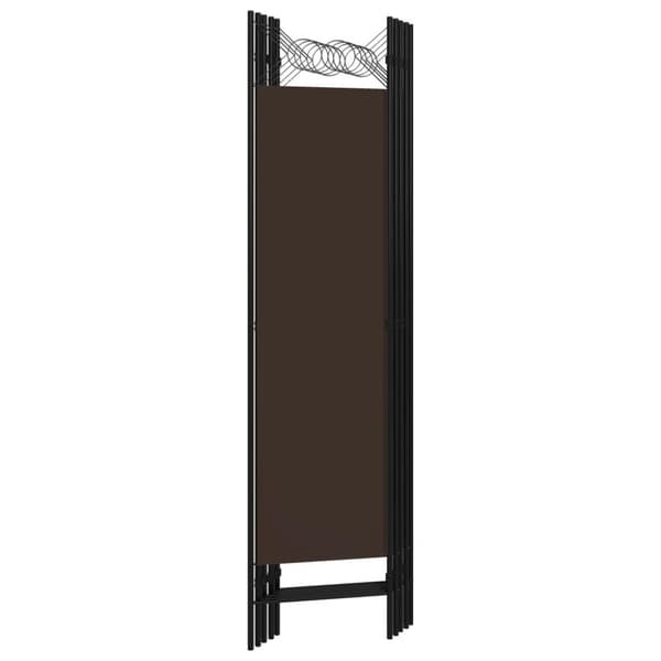 vidaXL 5-panels rumdeler 200x180 cm brun