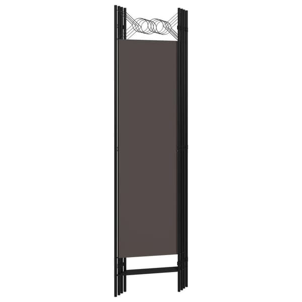 vidaXL Romdeler 4 paneler antrasitt 160x180 cm