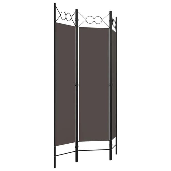 vidaXL Romdeler 3 paneler antrasitt 120x180 cm