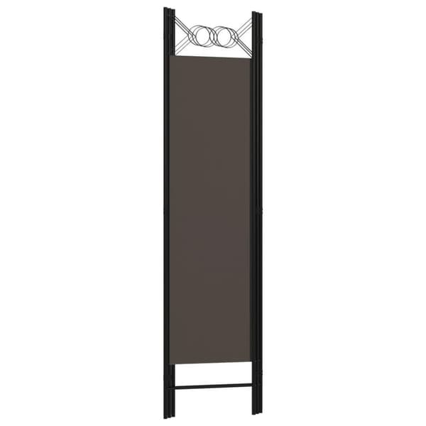 vidaXL Romdeler 3 paneler antrasitt 120x180 cm