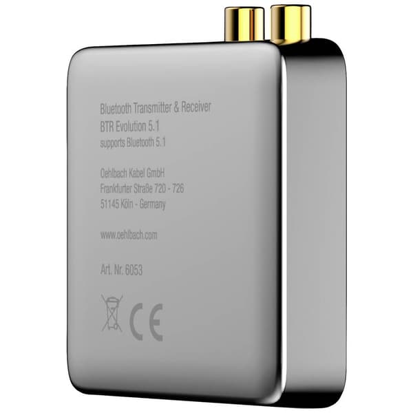 Oehlbach BTR Evolution 5.1 Bluetooth musiksändare/mottagare Kommunikation - Bluetooth version: 5.1 Trådlös - Sändare rä