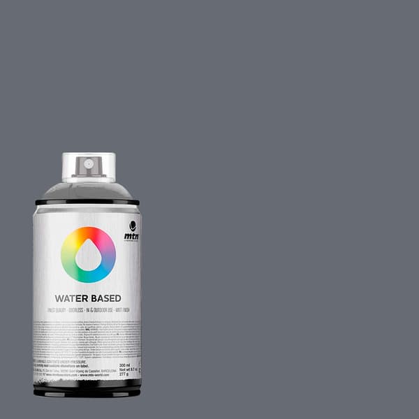 MTN Sprayfärg Waterbased 300 ml - Neutral Grey Deep - Mörkgrå