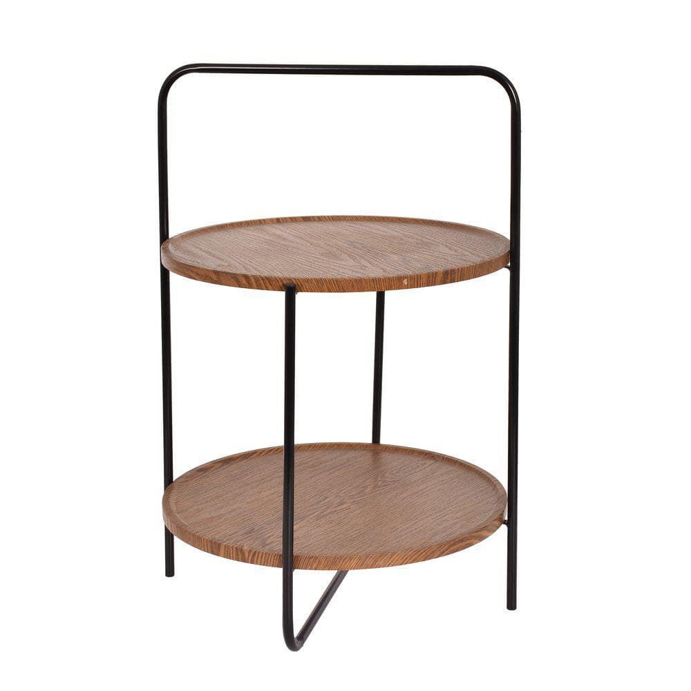 Gilbert Gilbert Bordtræ / metal dobbeltgulve H68 cm