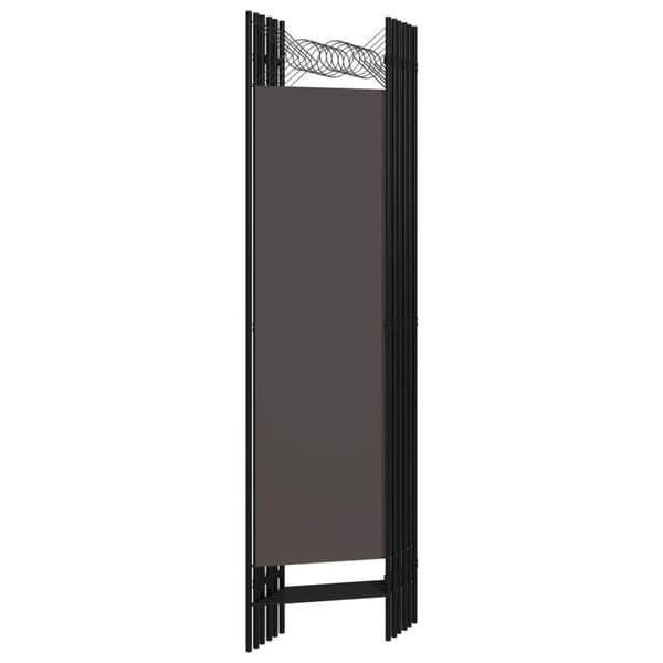 vidaXL Romdeler med 6 paneler antrasitt 240x180 cm