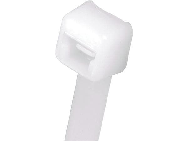 Panduit Cable Tie, 7.4"L (188mm), Standard, Nylon, Natural, 100pc, Nylon, 188 mm