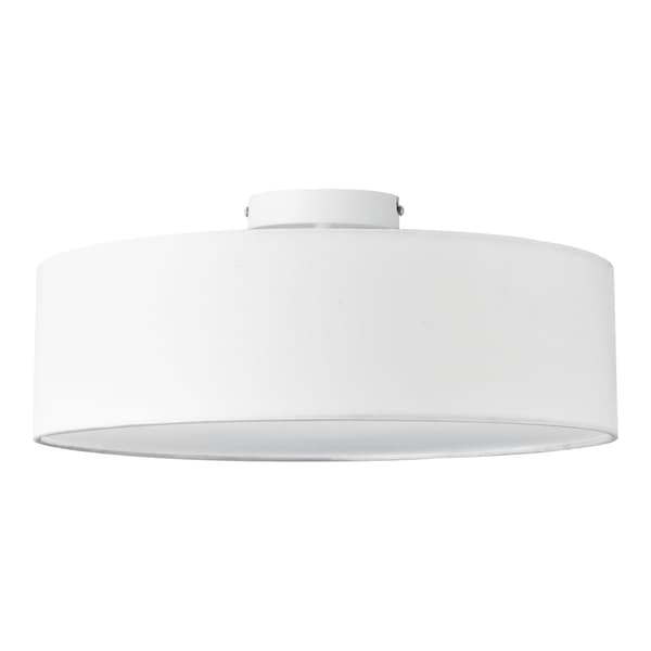 [lux.pro]® Loftlampe Omaha-Ø45cm-plast, tekstil-3xE27,max.60W-230V, 50Hz-hvid