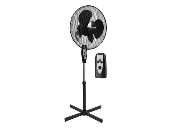 GULVVIFTE SORT + FJERNKONTROLL 40cm