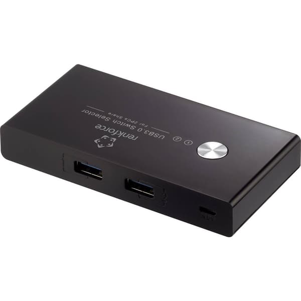 Renkforce RF-SHB-200 4 Port USB 3.0-omkopplare + hub Svart