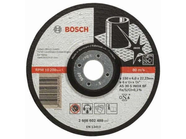 Bosch Accessories Bosch Power Tools 2608602489 Skrubskive forkrøppet 150 mm 22.23 mm 1 stk