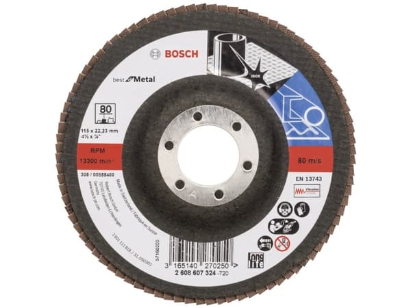 Bosch-tarvikkeet 2608607324 Lamelskiver Halkaisija 115 mm N/A 1 stk 1 stk