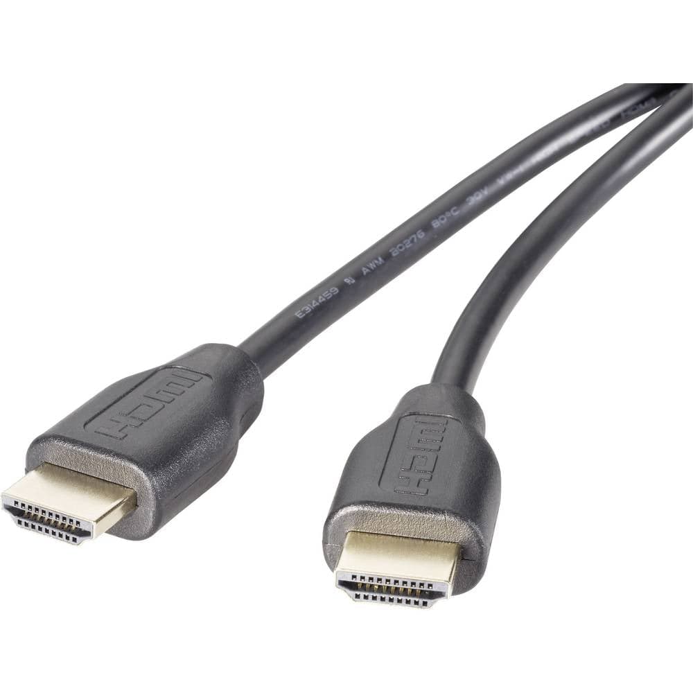 SpeaKa Professional SP-9024560 HDMI Anslutningskabel 2.00 m Svart