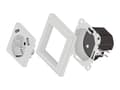 Pikkukuva 1 / 5: DeLOCK 11473, 2 x USB + CEE 7/3, Valkoinen, Muovi, 250 V, 0,2 A, 50 Hz