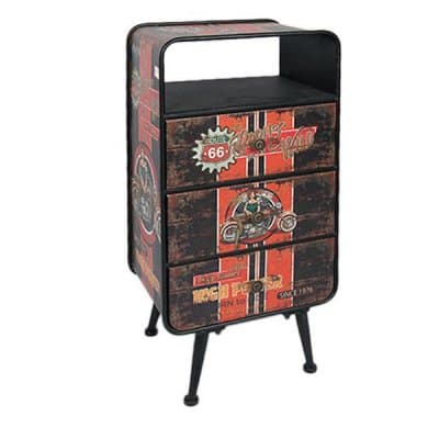 Sidobord Route 66 116893 Retro (81 X 40 x 30 cm)