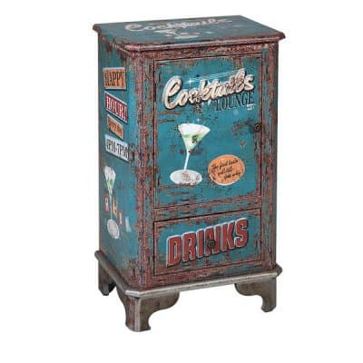 Sidobord Cocktails 116268 Retro Blå (75 X 44 x 30 cm)