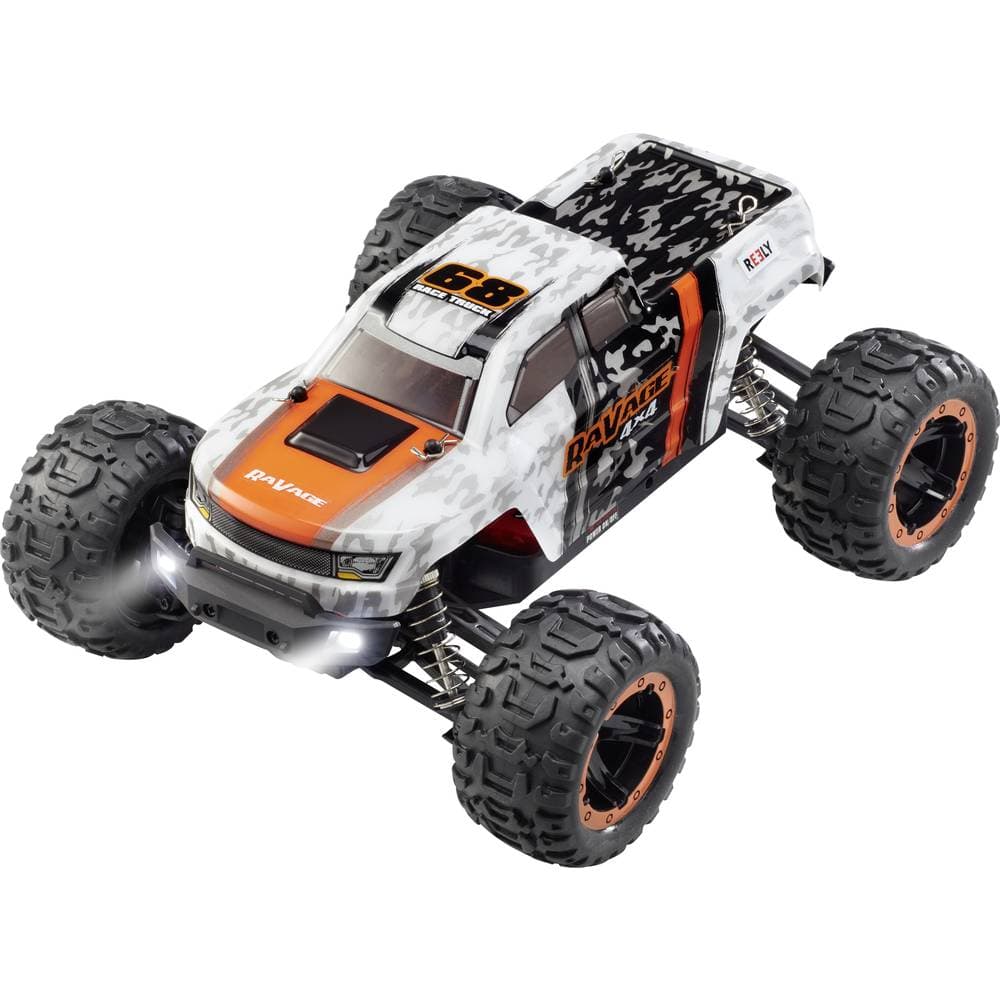 Reely RaVage 4x4 Borst motor 1:16 RC modellbil Elektrisk Monstertruck Fyrhjulsdrift (4WD) RtR 2,4 GHz inkl. batteri och