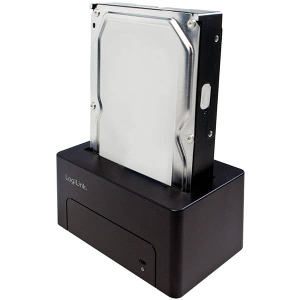LogiLink QP0027 USB-C® (USB 3.1 Gen 2) SATA 6 Gb/s 1 Port HDD-dockningsstation 2.5 tum, 3.5 tum