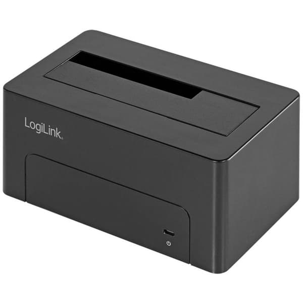 LogiLink QP0027 USB-C® (USB 3.1 Gen 2) SATA 6 Gb/s 1 Port HDD-dockningsstation 2.5 tum, 3.5 tum