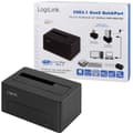 Miniatyrbild 1 av 4: LogiLink QP0027 USB-C® (USB 3.1 Gen 2) SATA 6 Gb/s 1 Port HDD-dockningsstation 2.5 tum, 3.5 tum