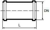 Magnaplast liukuholkki HTU DN 32mm (420208)