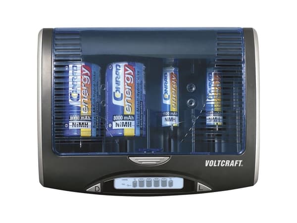 VOLTCRAFT P600, nikkeli-metallihydridi (NiMH), 9V, AA, AAA, C, D