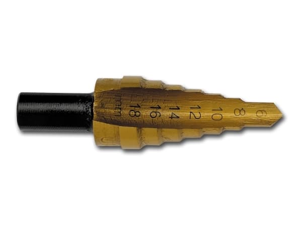 IRWIN 10502853, Drill, Trinn Borekrone, 2,2 cm, Blad metall, Sylindrisk Skaft