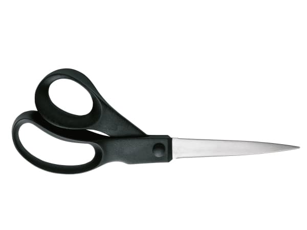 Fiskars 1023817, Aikuinen, Suora leikkuu, Yksi, Musta, Ruostumaton teräs, Ruostumaton teräs, Universaali
