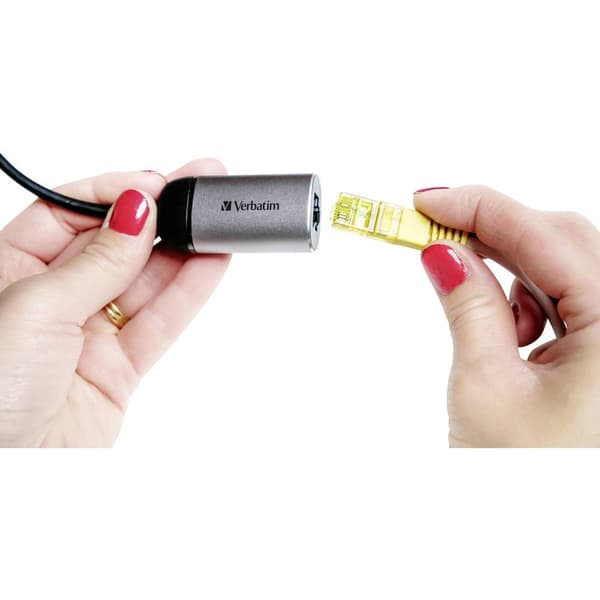 Verbatim USB-C® Adapter [1x USB-C® hane - 1x RJ45 hona] 49146 0.10 m