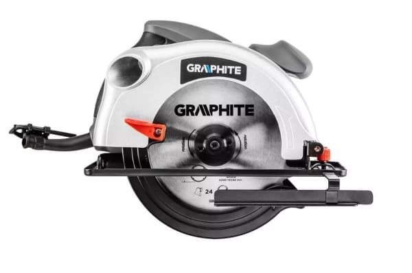 Rundsav 1200W Graphite rundsavsklinge 185 mm med en kuffert