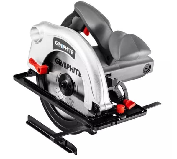 Rundsav 1200W Graphite rundsavsklinge 185 mm med en kuffert