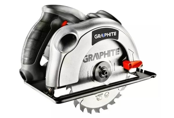 Rundsav 1200W Graphite rundsavsklinge 185 mm med en kuffert