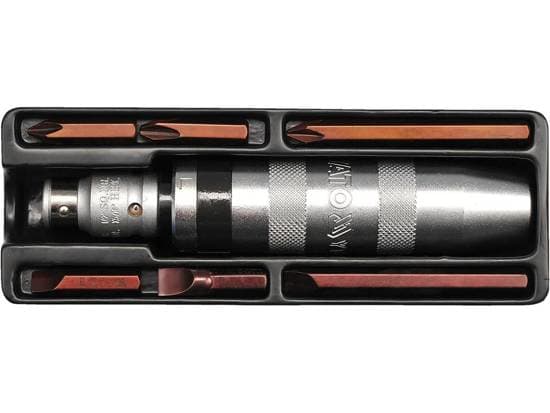 Yato YT-2801, Slagtrekker, Rett håndgrep, Kromfarget, 195 mm, 6 stykker, Flat, Philips