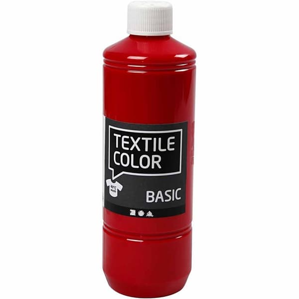 Textil Färg Basic - Primärröd - 500 ml