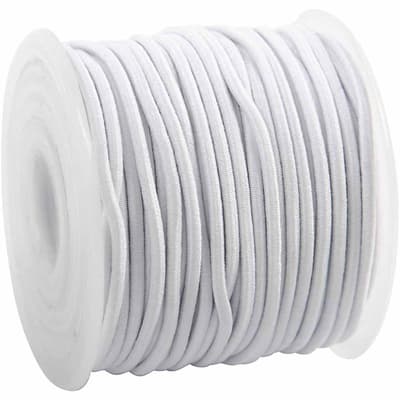 Elastiskt Snöre 2 mm - 25 m - Vit