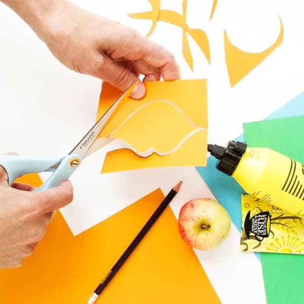 Fiskars Universalsax - Ergonomisk - L: 24 cm - Vit - Högersax