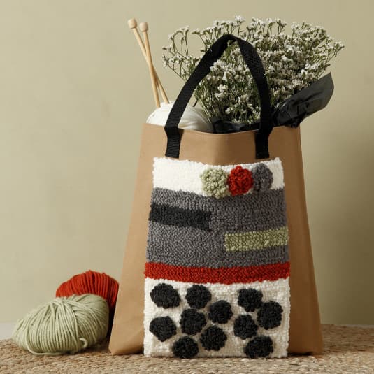Aidaväv till broderi - 50x50 cm - Vit - 35 rutor per 10 cm