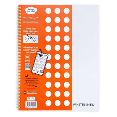 Kollegieblock Whitelines Link A4 Dotted