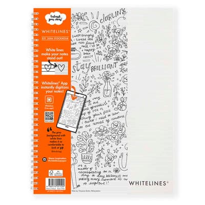 Anteckningsblock Whitelines Link A4 Linjerad