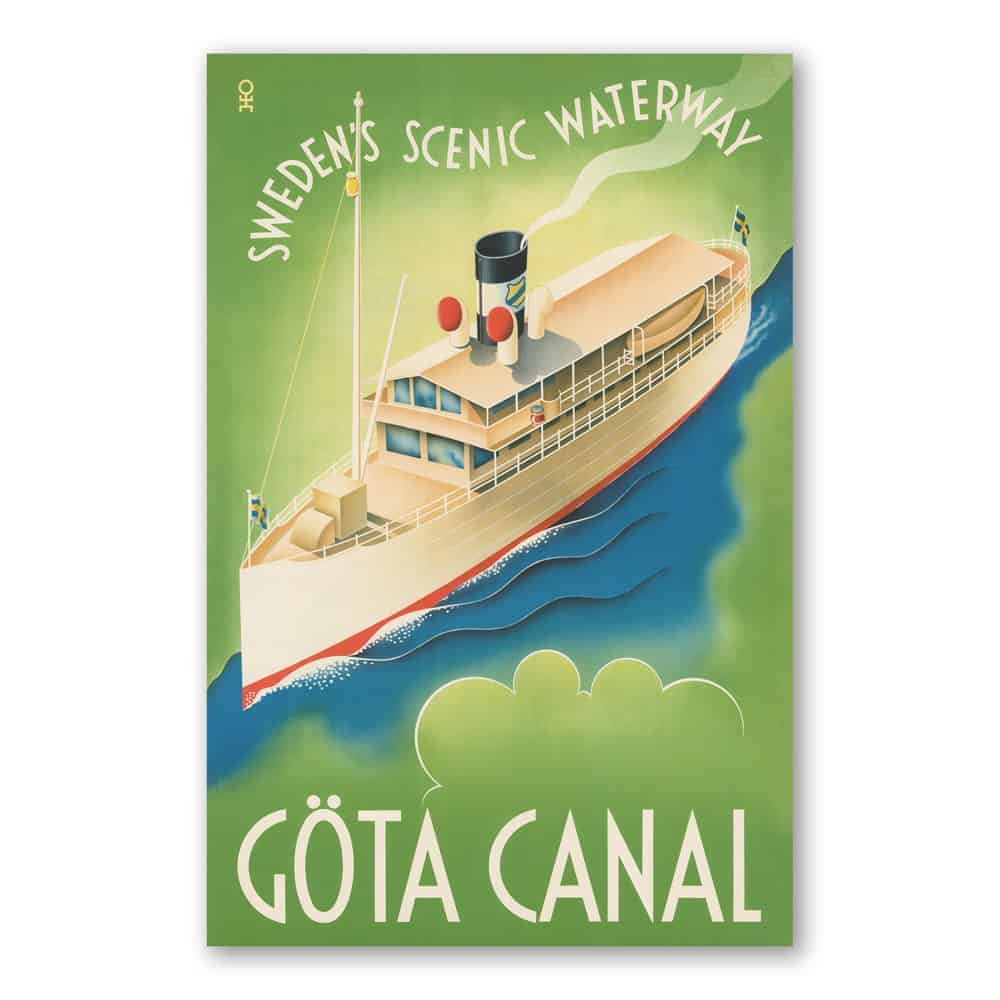 Vykort Göta Kanal