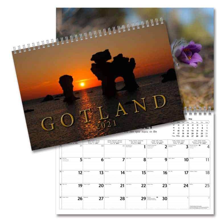 Väggkalender Gotland 2021