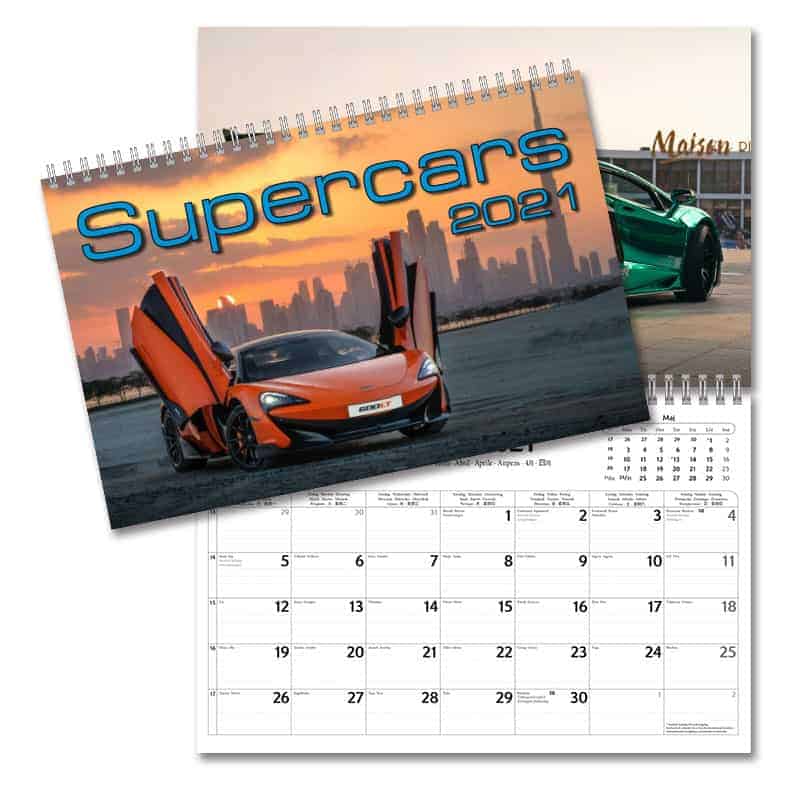 Väggkalender Supercars 2021