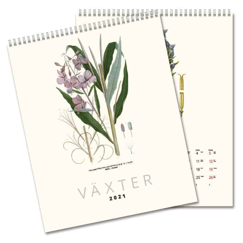 Väggkalender Växter 2021