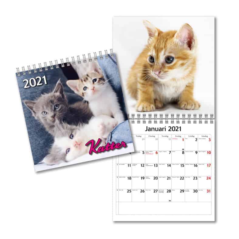 Väggkalender Katter Mini 2021