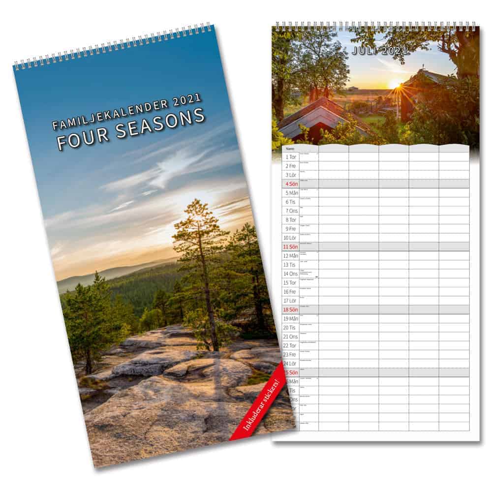 Familjekalender Four Seasons 2021