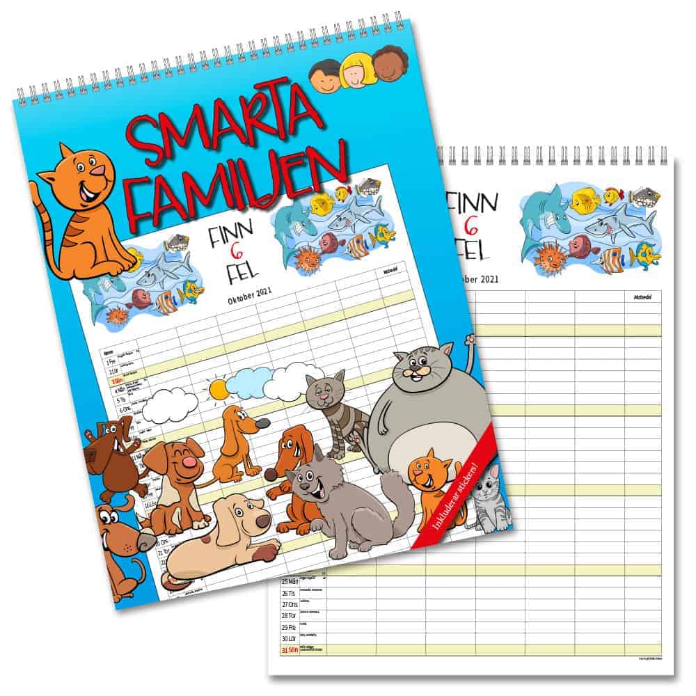 Familjekalender Smarta Familjen 2021