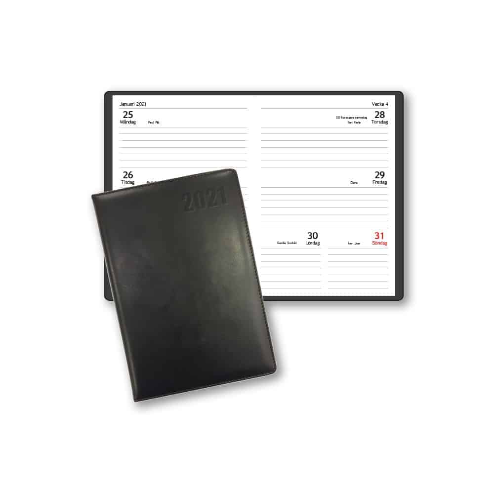 Fickalmanacka Pocket 2021 Svart
